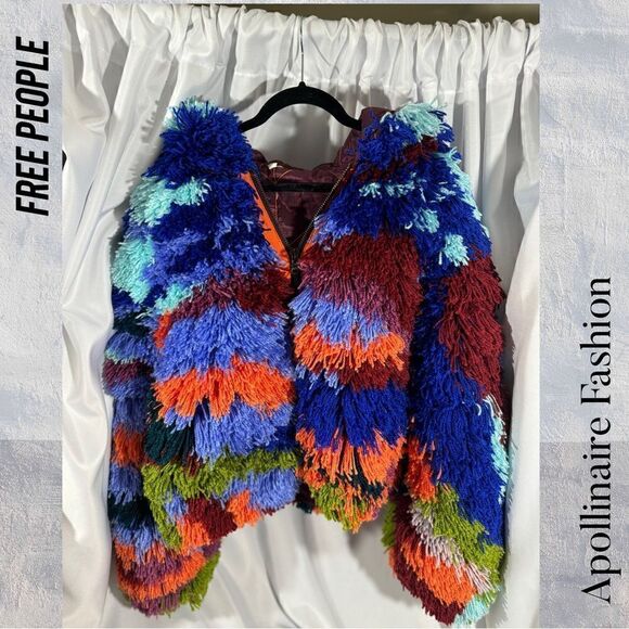 FREE PEOPLE PAINT BY NUMBERS JACKET NEW XS - Picture 10 of 10